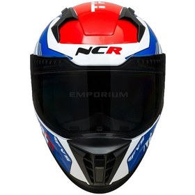 Resim Ncr Stream Kırmızı Mavi Siyah Vizörlü Kapalı Kask Ece-06 Kırmızı - Mavi Kırmızı - Mavi 