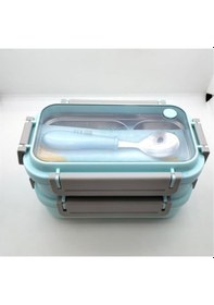 Resim Vagonlife Bl2215 1200ml Mavi Çelik Saklama Kabı 