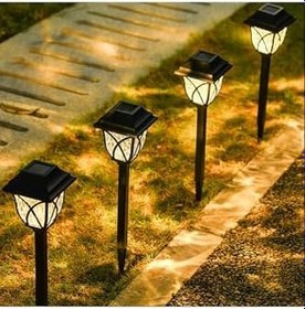 Resim Menfry Gün Işığı Sarı Ledli Solar Güneş Enerjili Bahçe Lambası (1 Adet) Tybu1Nlmdqmdn5Eh82 
