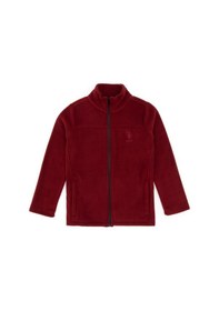Resim U.S. Polo Assn. Kız Çocuk Bordo Fermuarlı Polar Sweatshirt 50317875-VR014 