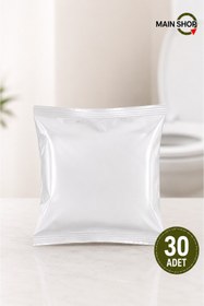 Resim MAİN SHOP 30 Adet Kullan At Şeffaf Klozet Kapağı Kılıfı - Hijyenik Tek Kullanımlık Klozet Örtüsü M-121 