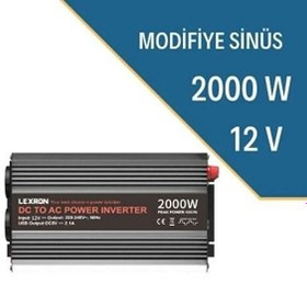 Resim Lexron 2000W-12V Modifiye Sinüs Inverter 