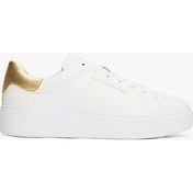 Resim Tommy Hilfiger Kadın Klasik Platformlu Kort Tarzı Gold Sneaker Fw0fw087560ht Gold 