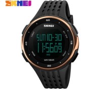 Resim Hanyang Gül Altın Skmeı Lüks Marka Erkek Spor Saatler 50 M Su Geçirmez Dijital LED Askeri Izle Erkekler Rahat Açık Elektronik Kol Saatleri (Yurt Dışından) 