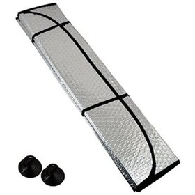 Resim Oto Ön Cam Araba Güneşliği Katlanabilir Dışı Alüminyum Arası Balonlu Katlanabilir Güneşlik 130 60 Cm 