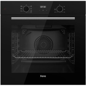 Resim Ferre Flowart Serisi Siyah Ankastre Set SS035 - QBL63CS - D080 