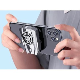 Resim Tüm Telefon Tabletlere Uyumlu Vantuzlu Şarjlı Telefon Soğutucu Oyun Hızlandırıcı Telefon Soğutucu 