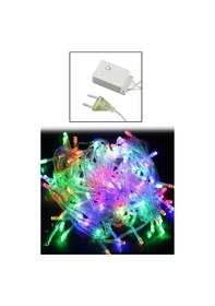 Resim Renkli Işık Zinciri 10 Metre 100 Ledli 8 Fonksiyonlu Fişli Rgb Led Lamba Çok Renkli 