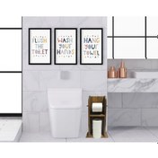 Resim Bk Home Doğal Masif Ahşap Tuvalet Kağıtlığı Ve Dekoratif 3’Lü Ahş (551052012) Bk