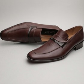 Resim Gondol Erkek Hakiki Deri Klasik Kahverengi 41 Ttx.159 