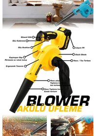 Resim Assur ASR842 21V Çift Akü Hava Üfleme Sarı 