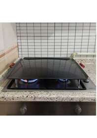 Resim Ocak Üstü Kare Ekmek Yufka ve Gözleme Sacı Bombeli Kulplu Model 