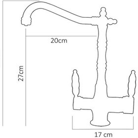 Resim İsaoğlu Yapı Antik Gold Arıtmalı Batarya Rustik Tasarım Arıtıcılı Evye Bataryası Gold 