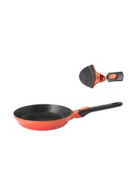 Resim Berghoff Gem Stay Cool Çıkarılabilir Saplı Tava Turuncu 24 Cm Krem 