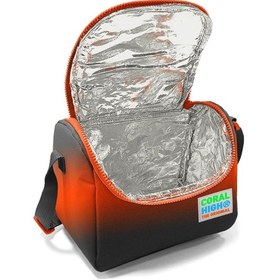 Resim Coral High Siyah Turuncu Erkek Çocuk Beslenme Çantası Seti 
