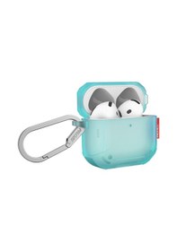 Resim Airpods Uyumlu 4 Kılıf Airbagli 360 Derece Tam Koruma Skinarma Mecha Ce Askı Aparatlı Kılıf Turkuaz 