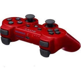 Resim Ps3 Joystick Ps3 Kol Kırmızı Şarj Kablosu Ile Birlikte 