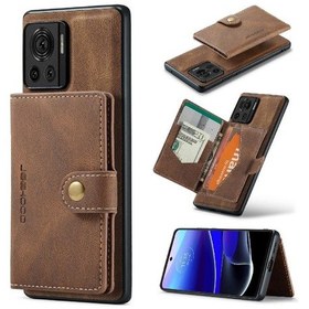 Resim Motorola Moto X30 Pro İçin Kartlık Magsafe Çıkarılabilir Mıknatıslı Tasarım Standlı Kılıf 