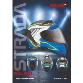 Resim Arwic Kask Full Face AR939 Pro Blue 