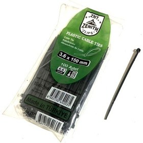 Resim Cırt 3,5 Mm X 150mm Kablo Bağı İthal Siyah 1 Paket 100 Adet Unıversal Cc Siyah 
