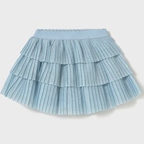 Resim Mayoral Tüllü Pileli Bebek Etek Mavi 