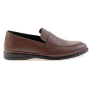 Resim Kahve Hakiki Deri Erkek Loafer Ayakkabı E01081002803 Kahve 