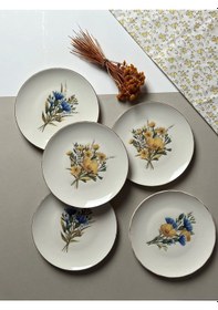 Resim Porser Lily Tuval Pasta Takımı 21cm 6 Kişilik 6 Parça Tvl6ptprs10 Çok Renkli 
