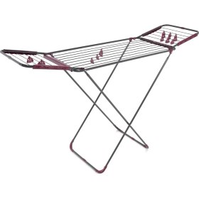 Resim UltraNova Siyah Metal Kanatlı Çamaşır Kurutmalığı, Dayanıklı ve Pratik Kullanım 