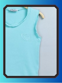 Resim edoy Genç Kız Nakışlı Pamuklu Body Slim Fit Günlük Şık Body Bluz 