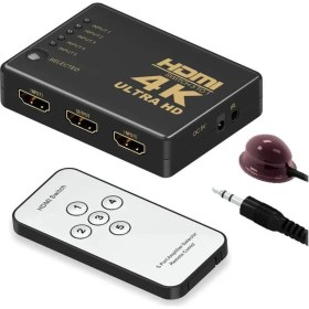 Resim Tograt 4K HDMI Çoklayıcı 5 Port - Uzaktan Kumandalı 