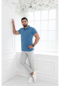 Resim Paul Martin Polo Yaka Regular Fit T-Shirt Mavi 