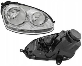 Resim Volkswagen Golf 5 2004 - 2009 Sağ Far Nikelajlı İthal Marka 