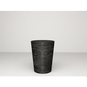 Resim Nuano Consept Sina Serisi Yuvarlak Saksı Siyah 40x60 