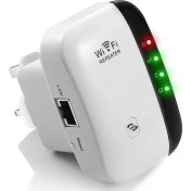 Resim Wifi Repeater Menzil Genişletici Sinyal Güçlendirici, 300MBPS Ev Için Internet Erişim Noktası 