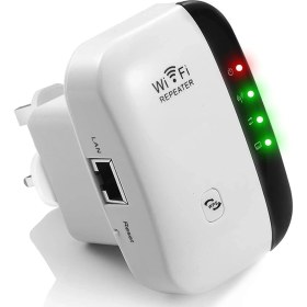 Resim Wifi Repeater Menzil Genişletici Sinyal Güçlendirici, 300MBPS Ev Için Internet Erişim Noktası 