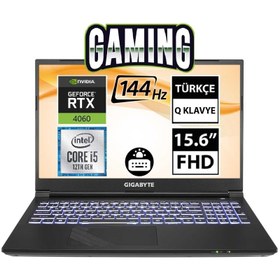 Resim Gigabyte G5 KF-E3EE313SD05 i5-12500H 32GB 512SSD+1TBSSD RTX4060 15.6" FullHD FreeDOS Taşınabilir Bilgisayar NPO TELEFON TUTUCU HEDİYELİ