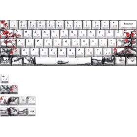 Resim Decisive Yenilik Allover Boya Subbed 71 Anahtar Profil Klavye Tuşları Için GH60 RK61 ALT61 GK61 GK64 DZ60 Keycaps, Jp (Yurt Dışından) 