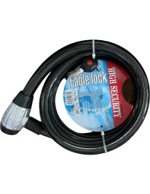 Resim Motobros Çelik Güçlendirilmiş Halat Zincir Kilit 25x200 2 Metre Siyah Renkli Aşınmaya Dayanıklı 