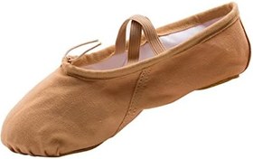 Resim Bale ayakkabısı, streç kanvas, kaymaz dans ayakkabısı, bale egzersizi ayakkabısı, bale antrenmanı, pilates ayakkabısı, bale dansçıları için, yoga ayakkabısı, açık kahverengi, Açık 