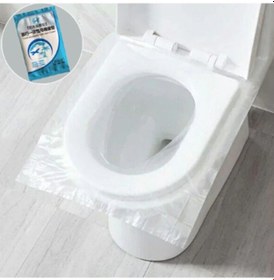 Resim 50 Adet Taşınabilir Tek Kullanımlık Klozet Kapağı Kağıdı 