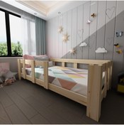 Resim MobilyaFırsat Natural Doğal Ahşap 90x190 Karyola - A25 