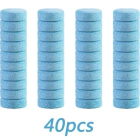 Resim Xiyu Shop Altın Tarzı Efervesan Tabletler Araba Ön Cam Cam Temizleme Katı Temizleyici Ön Cam Silecek Ev Cam Tuvalet Yıkama (Yurt Dışından) 