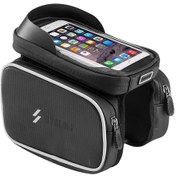 Resim Sz-009 Bisiklet Üst Tüp Paketi Bisiklet Ön Kiriş Çantası, İki Yan Kılıflı Dokunmatik Ekran Telefon Çantası 