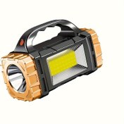 Resim Brilliant Fire Çok Fonksiyonlu Güneş ve USB Şarj Edilebilir LED El Feneri - Ev, Kamp, Balıkçılık, Yürüyüş, Gece Seyahati için Taşınabilir, Elde Taşınabilir Fener, 150 Lümen, 200m Menzil, 7 Vites, 18650 Lityum Pil, Kamp Ekipmanı | Modern Fener Tasarımı | Dayanıklı İnşaat, LED El Feneri 