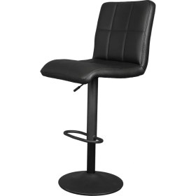 Resim Bürocci Carla Bar Taburesi-Siyah DERI-9503Y0101 