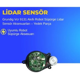 Resim Ümit Maker Grundig Vcr 9131 Akıllı Robot Süpürge Lidar Sensör Aksesuarları - Yedek Parça 