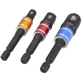Resim Besthome1 3'lü Çelik Soket Adaptör Seti - 1/4 Hex, Geniş Uygulama Alanlı Dönüştürücü 