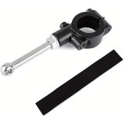 Resim Chuangyinshop Black- 1 Adet 20 23mm Dayanak Motorcycle Yan Sehpa Uzantı Kiti Ayak Pedalı Destek Parçası 