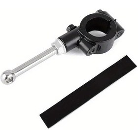 Resim Chuangyinshop Black- 1 Adet 20 23mm Dayanak Motorcycle Yan Sehpa Uzantı Kiti Ayak Pedalı Destek Parçası 