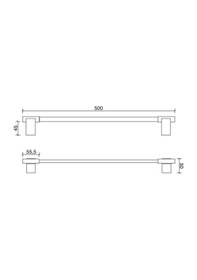 Resim Tema Premium Uzun Havluluk 50cm 71005 Krom 